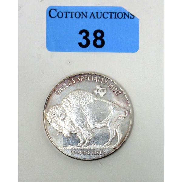 2 Oz .999 Silver 2-Sided Art Round 