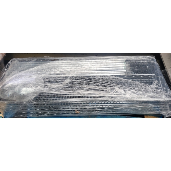 Unassembled Metal Shelving