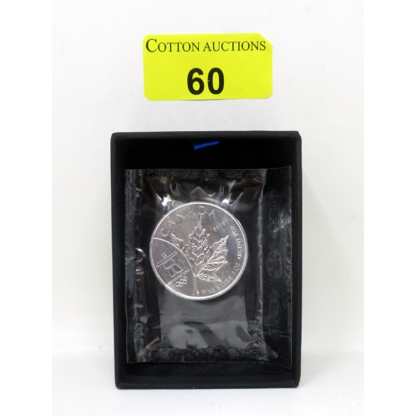 1 Oz .9999 Silver 2008 Maple Leaf Coin 