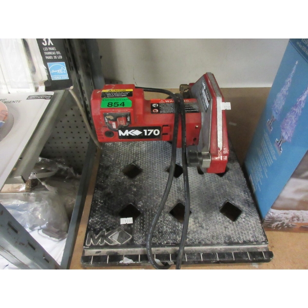 MK 170 Electric Tile Saw - Preowned - As Is