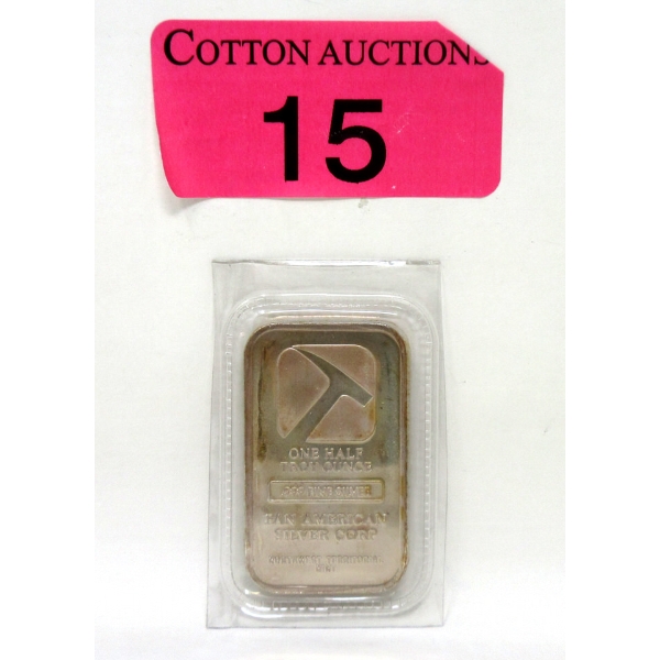 1/2 Oz .999 Silver Pan American NWTM Bar 