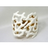 Image 2 : Kenneth Jay Lane White Enamel Coral Branch Cuff Bracelet 