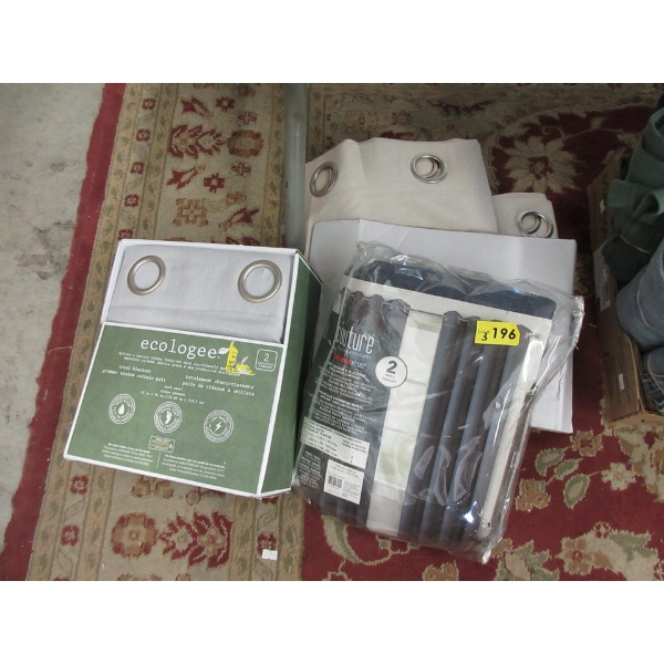3 Assorted Sets of Grommet Black Out Drapes