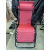 Image 3 : Set of 2 New Red  Patio Lounge Chairs w/ Side Table