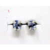 Image 1 : New One Carat Tanzanite Stud Earrings 