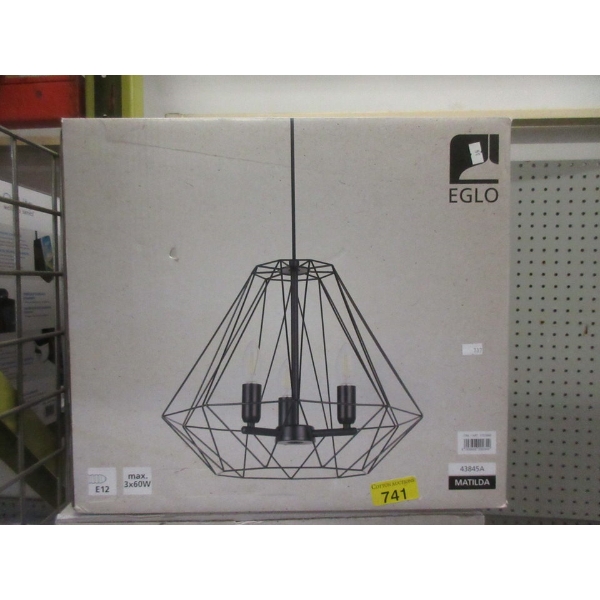 New Eglo  Matilda  Black Pendant Light Fixture