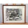 Image 3 : Large Floral Print & 2 Framed Vintage Ship Photos