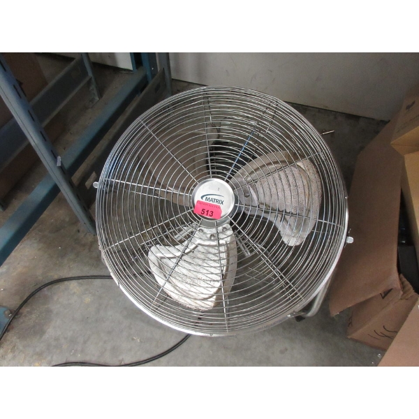 20" Metal Matric Bench Fan - Preowned - As Is