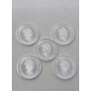 Image 2 : 5 x 1/10 Oz .999 Silver New Guinea Coins 