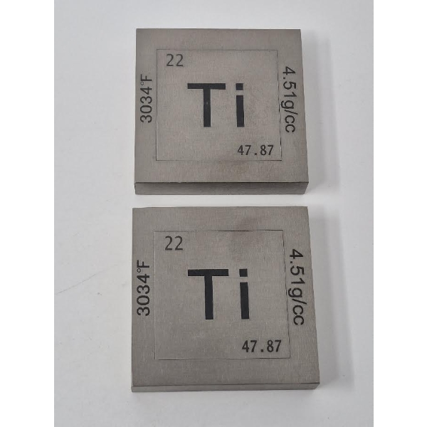 Rare Mint Error 2 x 1/2 Pound .999 Titanium Bars
