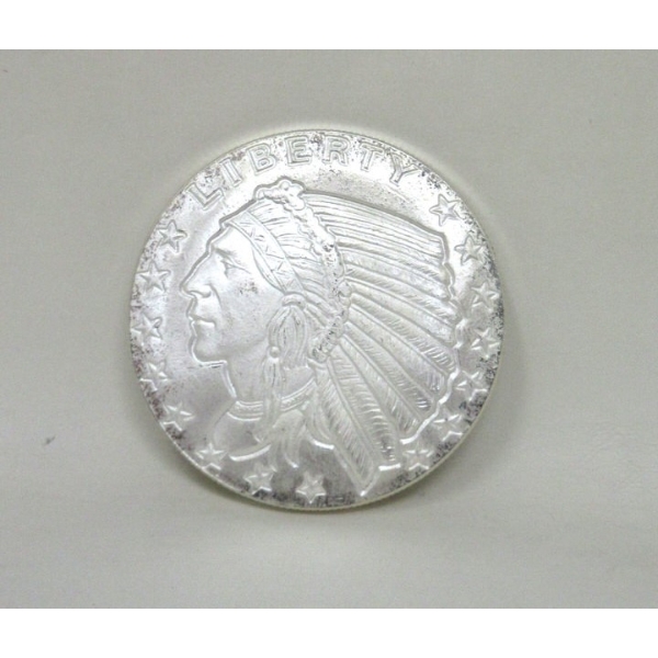 1 Oz .999 Silver Eagle Golden State Mint Round 