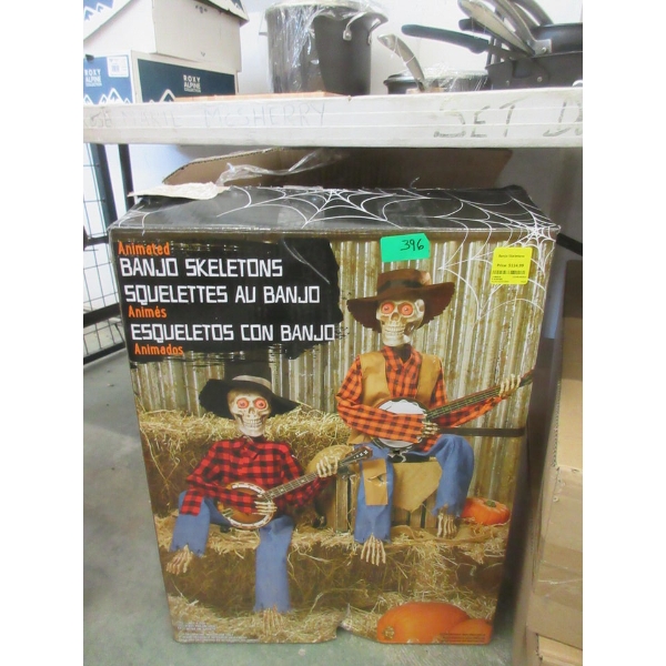 Animated Banjo Skeletons in Box