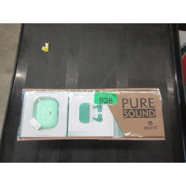 Box of 9 New Pure Sound Air Buds - Green