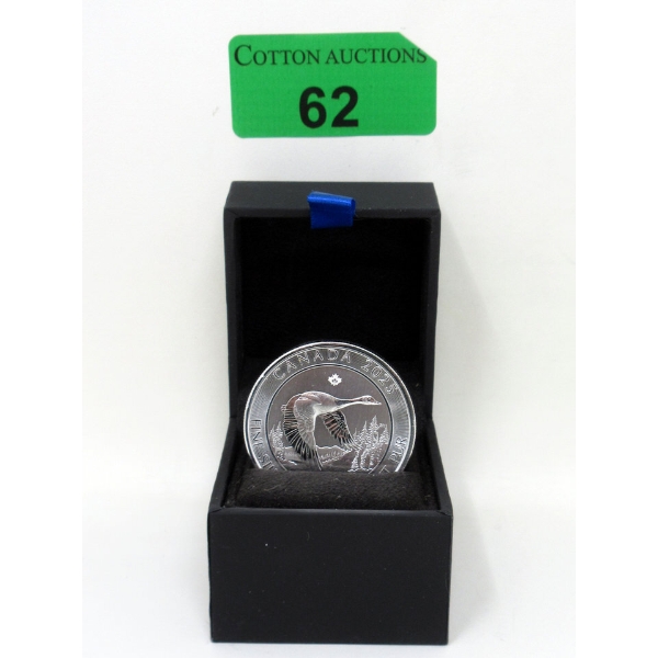 2 Oz .9999 Silver 2025 Canada Goose Coin 