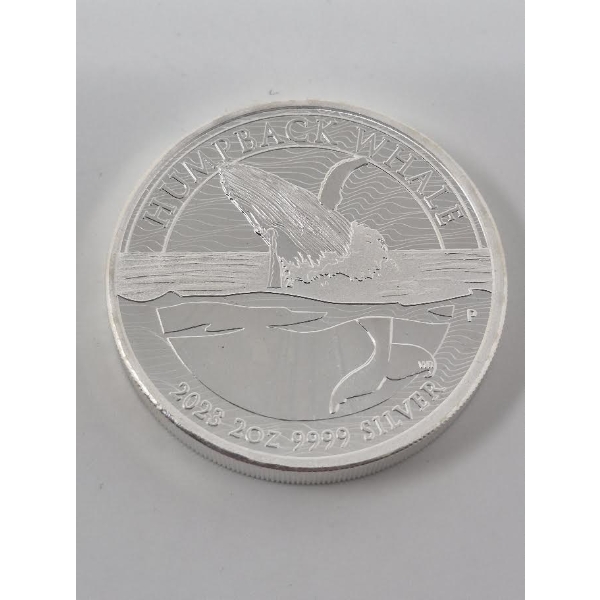 2 Oz .9999 Silver 2023 Humpback Whale Coin