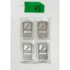 Image 1 : 4 x 1/2 Oz .999 Silver Pan American Bars 