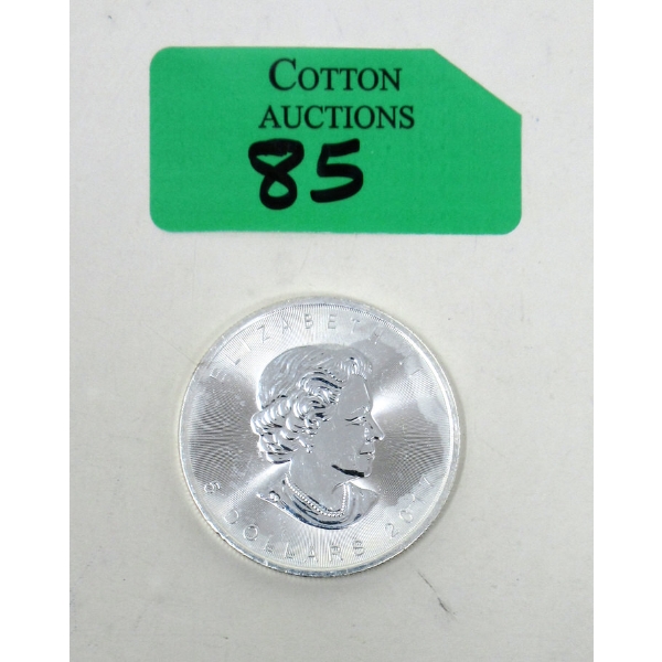 1 Oz .9999 Silver 2017 Canada Maple Leaf Coin 
