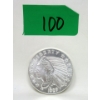 Image 1 : 1 Oz .999 Silver Indigenous/Liberty Round 