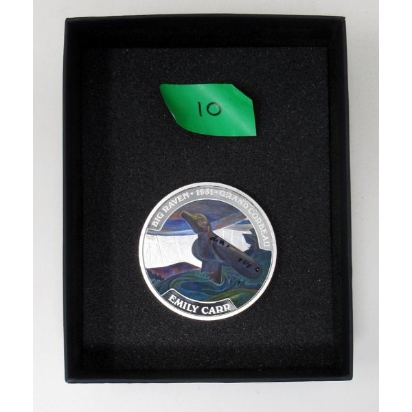 Limited 5+Oz .9999 Silver 2018 Emily Carr BIG RAVEN Coin 