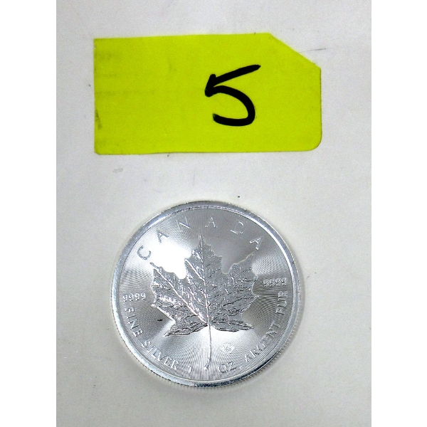 First Mint 1 Oz .9999 Silver 2025 Maple Leaf Coin 
