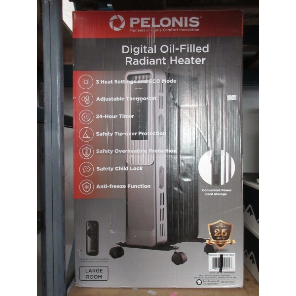Pelonis Digital Oil-Filled Radiant Heater