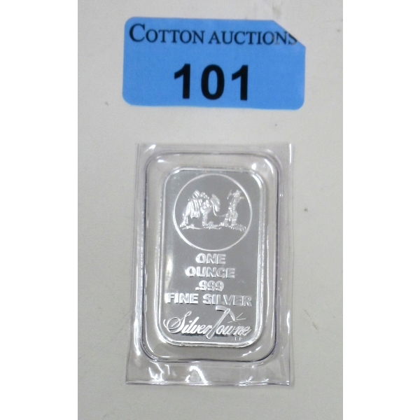 1 Oz .999 Silver SilverTowne Miner/Mule Bar 