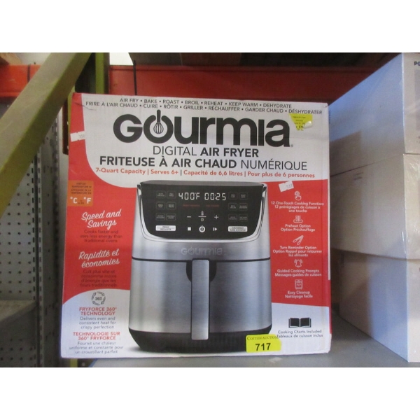 Gourmia 7 Quart Digital Air Fryer - Front Basket