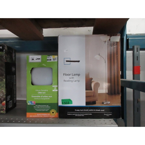Floor Lamp & Colour Changing Orb Set 