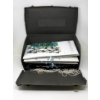 Image 1 : Assorted Sample Jewelry on Pads in Salesman's Case