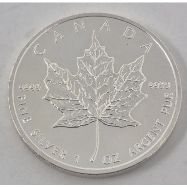 1 Oz .9999 Silver 2009 Canada Maple Leaf Coin 