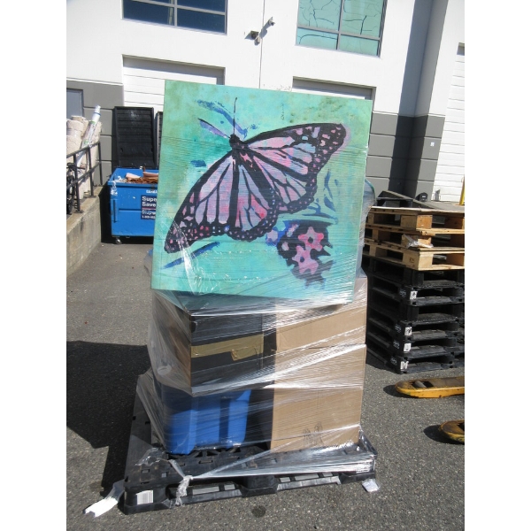 Wrapped Skid of Storage Locker Goods - As is 