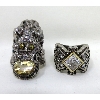 Image 2 : 2 x Sterling Silver Estate Rings 
