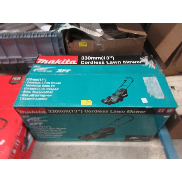 New Makita 13" Cordless Lawn Mower in Box