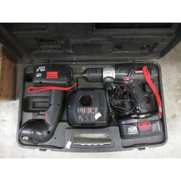 Craftsman Cordless Drill & Light Set in Case