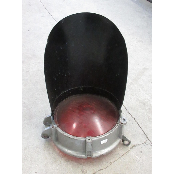 Vintage Railway Signal Light Housing & Lens