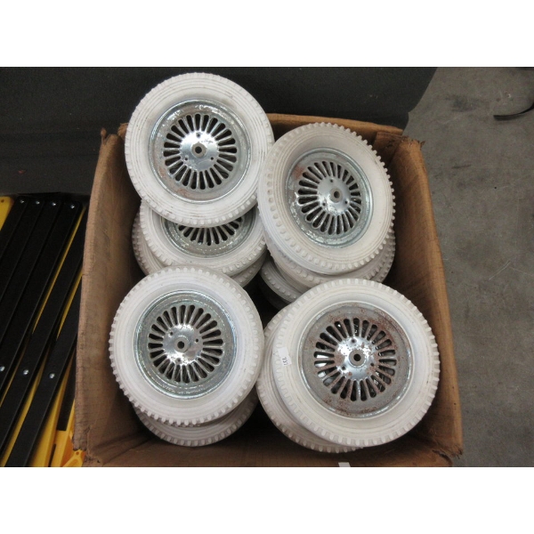 40 White 8" Buggy Wheels - As Is