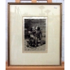 Image 1 : Framed & Matted S. J. Ferris Etching Print 