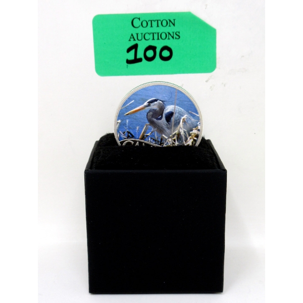 1/2 Oz .9999 Silver Great Blue Heron Coin 