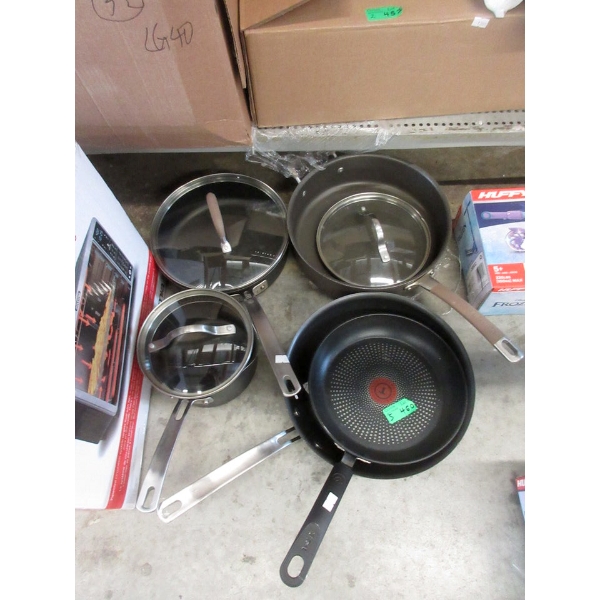 5 Assorted Non-Stick Pots & Pans - Pre Owned