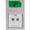 Image 2 : BNIB 14KT Yellow Gold Stud Earrings