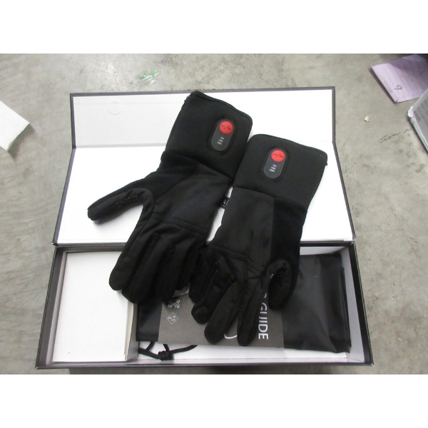 New Pair of Women's Black Heated Gloves - Size Small