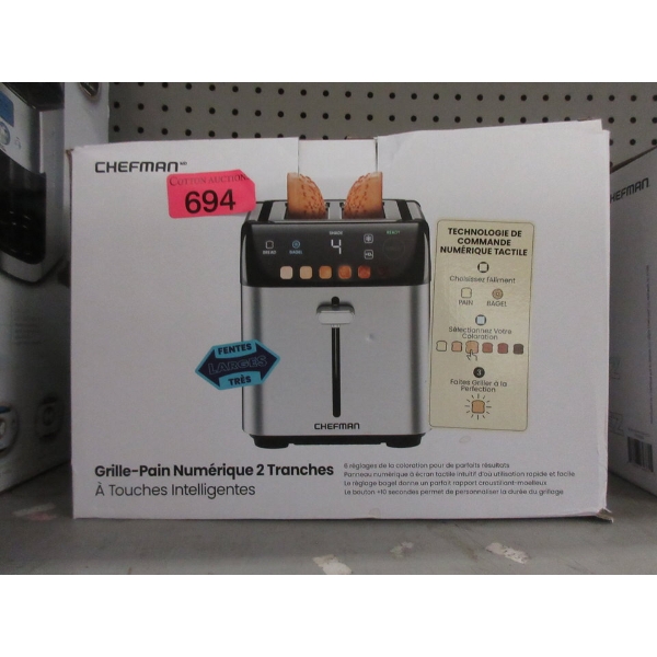 Chefman Smart Touch 2-Slice Digital Toaster