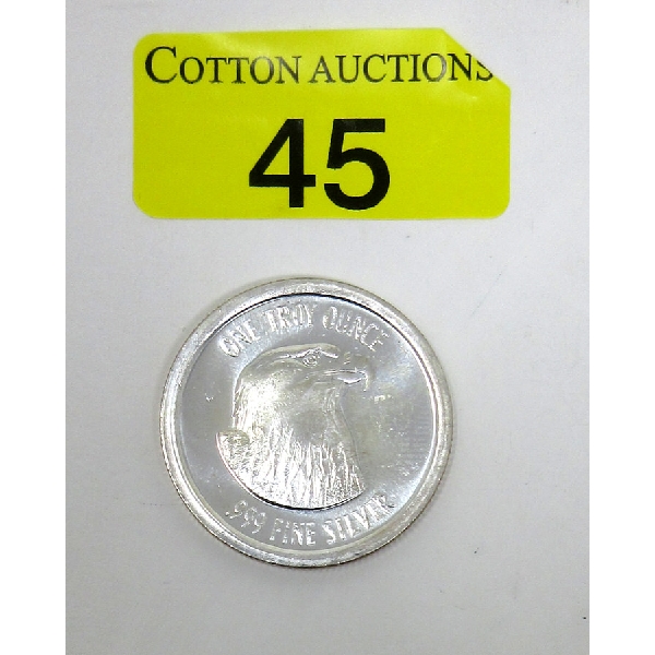 1 Oz .999 Silver Bald Eagle Round 