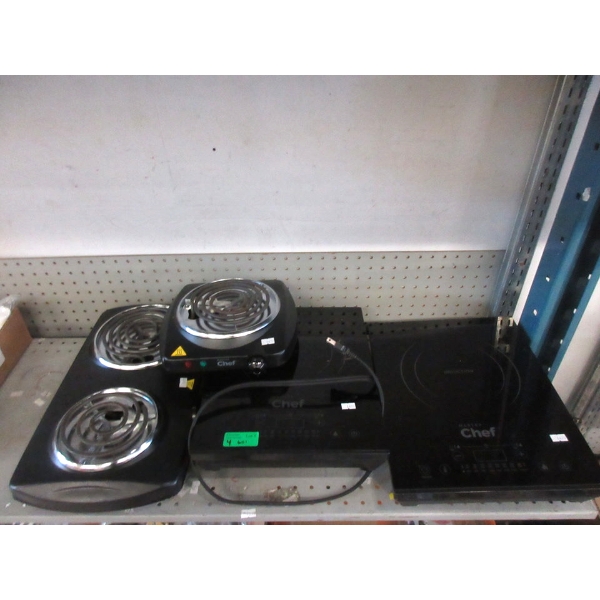 2 Induction & 2 Coil Master Chef Cooktops 