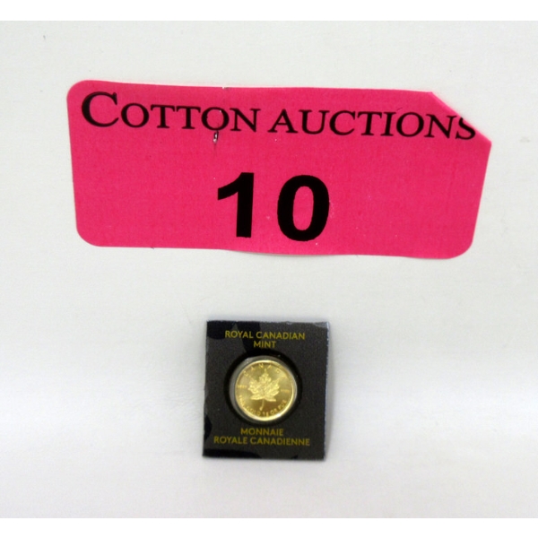 1 Gram .9999 Fine Gold 2015 Canada Maple Leaf Coin 