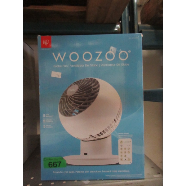 Woozoo Desktop Globe Fan with Remote