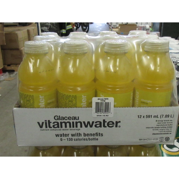 4 Cases of 12 Glaceau Vitamin Water - Tropical Citrus