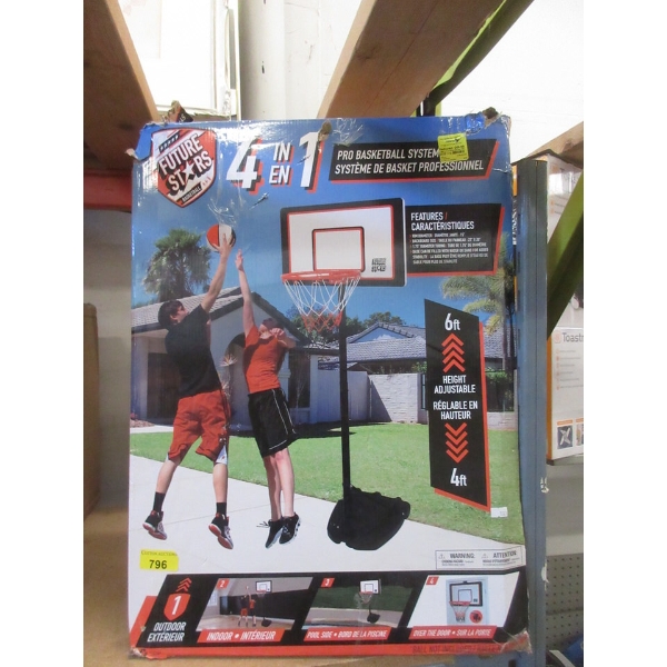 Future Stars 4-in-1 Basket Ball System in Box