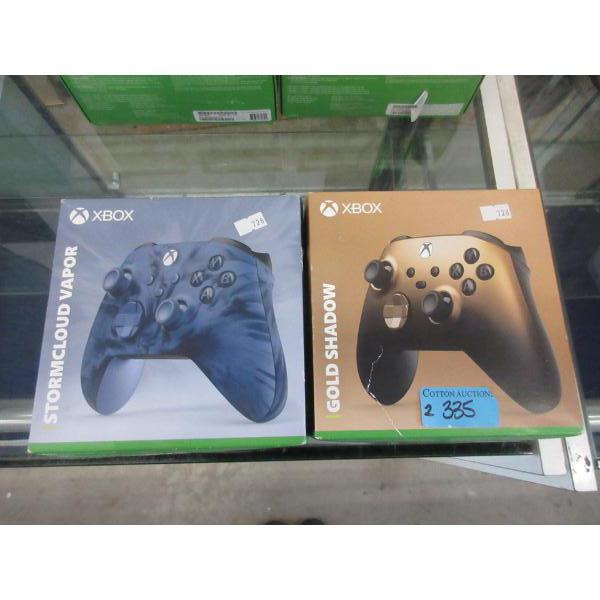 Xbox Stormcloud & Gold Shadow Wireless Controllers