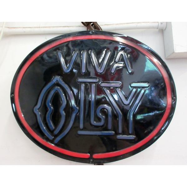 Illuminated Olympia Brewing "Viva Oly" Sign 